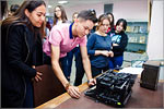 International students are on the Museum of OSU History tour.     [139 Kb]