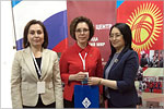 Liudmila Dokashenko, Director of OSU Department of International Cooperation and Education Development and Zhanna Ermakova, OSU rector .     [85 Kb]