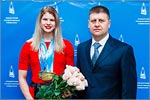 Opening of the exhibition about the university’s staff and students achievements in swimming.     [147 Kb]