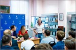 Opening of the exhibition about the university’s staff and students achievements in swimming.     [149 Kb]