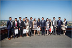 Visitors from the government of the Ehima Prefecture.     [131 Kb]